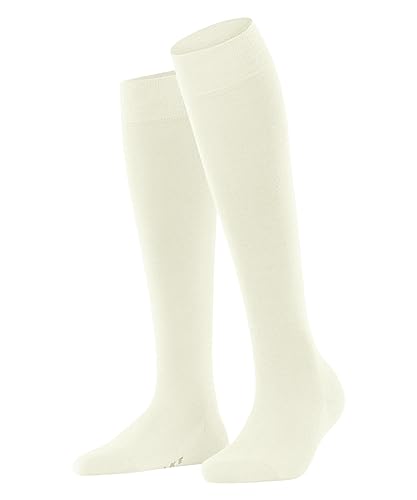 FALKE Damen Kniestrümpfe Softmerino W Kh Wolle Baumwolle lang einfarbig 1 Paar, Weiß Off-White 2040, 39-40 von FALKE