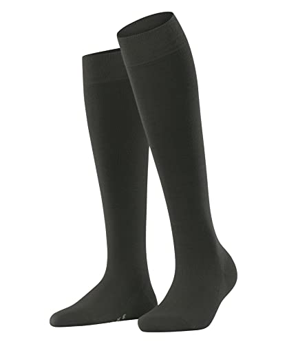 FALKE Damen Kniestrümpfe Softmerino W KH Wolle lang einfarbig 1 Paar, Grün (Military 7826), 35-36 von FALKE