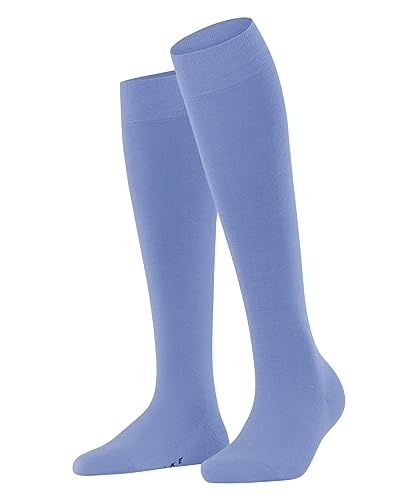 FALKE Damen Kniestrümpfe Softmerino W KH Wolle lang einfarbig 1 Paar, Blau (Arcticblue 6367), 35-36 von FALKE