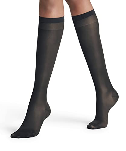 FALKE Damen Kniestrümpfe Vitalize 20 DEN W Kh transparent mit Kompression 1 Paar, Grau Graphite 3146, 35-38 von FALKE