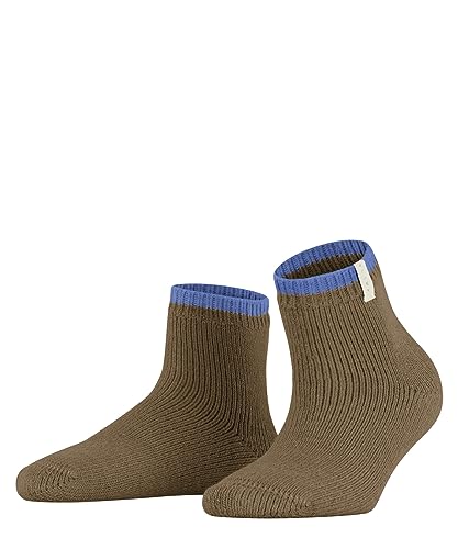 FALKE Damen Kurzsocken Cosy Plush W SSO Alpakawolle gemustert 1 Paar, Braun (Dune 5740), 35-38 von FALKE