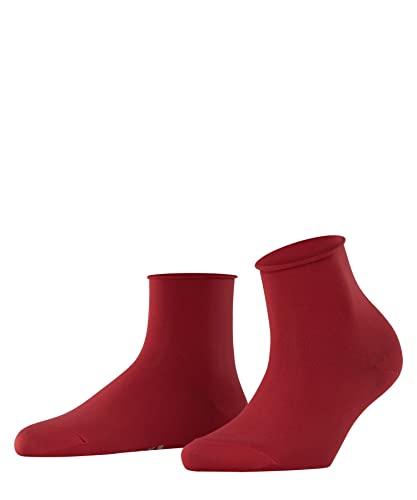 FALKE Damen Kurzsocken Cotton Touch W SSO Baumwolle einfarbig 1 Paar, Rot (Scarlet 8228) neu - umweltfreundlich, 39-42 von FALKE