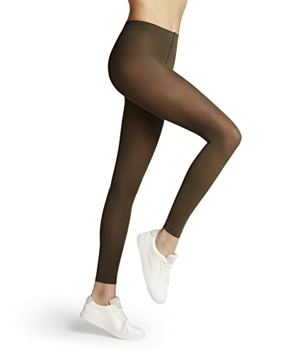 FALKE Damen Leggings Pure Matt 50 DEN W Le halb-blickdicht einfarbig 1 Stück, Grün Military 7826, M-L von FALKE