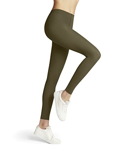 FALKE Damen Leggings Pure Matt 50 DEN W LE halb-blickdicht einfarbig 1 Stück, Beige (Laurel 7544) neu - umweltfreundlich, S-M von FALKE