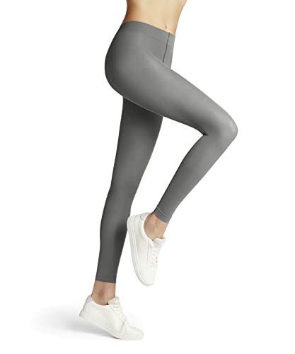 FALKE Damen Leggings Pure Matt 50 DEN W LE halb-blickdicht einfarbig 1 Stück, Grau (Lunar 3225) neu - umweltfreundlich, S-M von FALKE