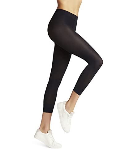 FALKE Damen Leggings Pure Matt 50 DEN Capri W Le halb-blickdicht einfarbig 1 Stück, Blau Marine 6179, S-M von FALKE