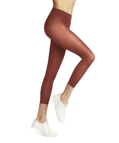 FALKE Damen Leggings Pure Matt 50 DEN Capri W Le halb-blickdicht einfarbig 1 Stück, Rot Lobster 8862, M von FALKE