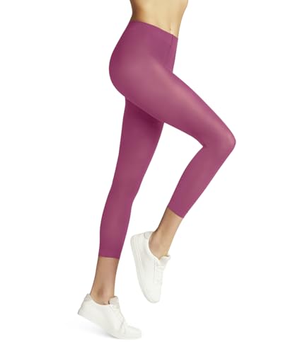 FALKE Damen Leggings Pure Matt 50 DEN Capri W Le halb-Blickdicht einfarbig 1 Stück, Rosa Candy 8052, S-M von FALKE