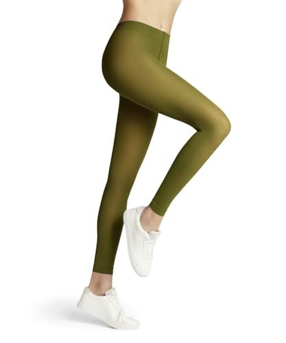 FALKE Damen Leggings Pure Matt 50 DEN W LE halb-blickdicht einfarbig 1 Stück, Grün (Vegetal 7471) neu - umweltfreundlich, M von FALKE