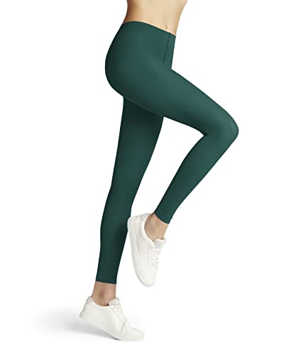 FALKE Damen Leggings Pure Matt 50 DEN W LE halb-blickdicht einfarbig 1 Stück, Türkis (Verdigris 7426) neu - umweltfreundlich, S von FALKE