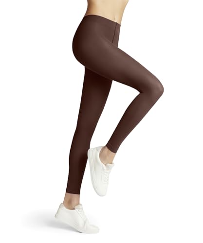FALKE Damen Leggings Pure Matt 50 DEN W Le halb-Blickdicht einfarbig 1 Stück, Braun Havana Club 5197, M-L von FALKE