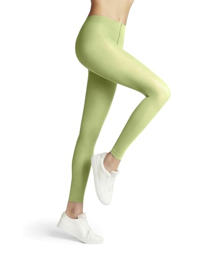 FALKE Damen Leggings Pure Matt 50 DEN W Le halb-Blickdicht einfarbig 1 Stück, Grün Lemon 7498, M von FALKE