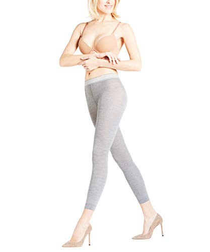 FALKE Damen Softmerino W LE Strumpfwaren, Undurchsichtige, Grau (Light Grey Melange 3830), 36-38 von FALKE