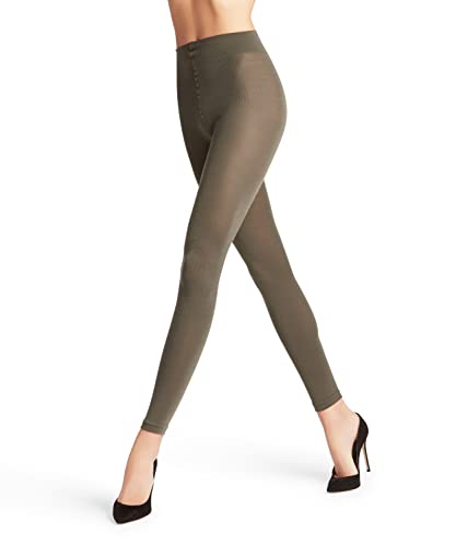 FALKE Damen Leggings Softmerino W Le Wolle Baumwolle einfarbig 1 Stück, Grün Military 7826, 44-46 von FALKE