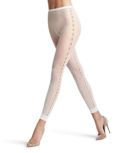 FALKE Damen Leggings Supersize Net W LE transparent gemustert 1 Stück, Beige (Pearl 2022), S-M von FALKE