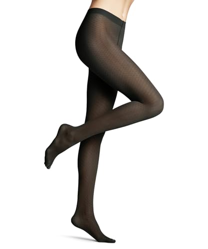 FALKE Damen Strumpfhose Lullaby 20 DEN W Ti transparent gemustert 1 Stück, Grün Forest 7474, M von FALKE