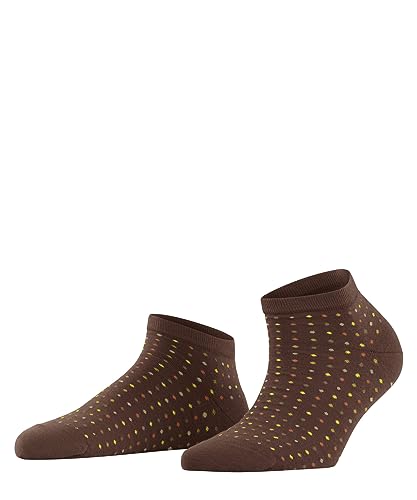 FALKE Damen Sneakersocken Multispot W SN Baumwolle kurz gemustert 1 Paar, Braun (Brandy 5167), 39-42 von FALKE