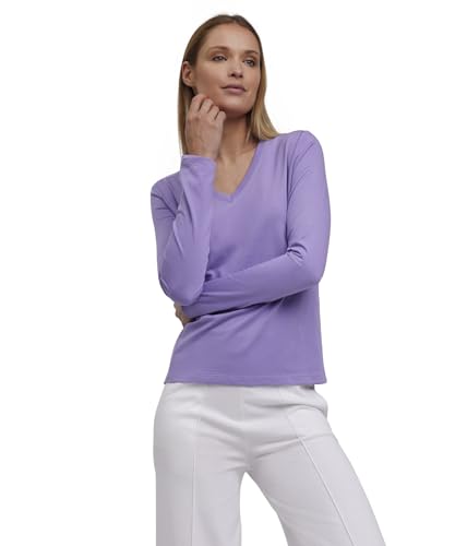 FALKE Damen Pullover Basic Longsleeve W L/s Sh Baumwolle weich Langarm bequem sehr leicht 1 Stück, Lila Lavender 6901, XXL FALKE Damen Pullover Basic Longsleeve W L/s Sh Baumwolle weich Langarm bequem sehr leicht 1 Stück, Lila Lavender 6901, XXL von FALKE