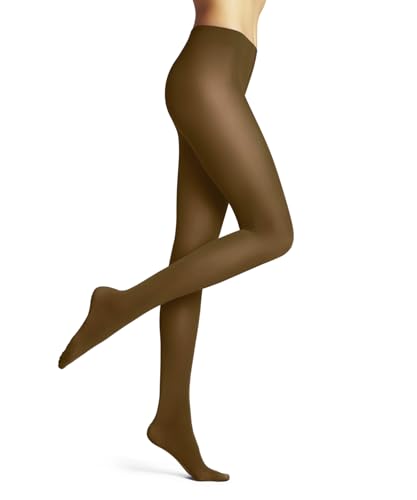 FALKE Damen Pure Matt 50 DEN W Ti halb-Blickdicht einfarbig Strumpfhose, Gelb Old Brass 1220, XL von FALKE