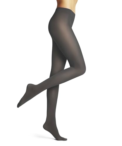 FALKE Damen Pure Matt 50 DEN W Ti halb-Blickdicht einfarbig Strumpfhose, Grau Flanell 3210, M-L von FALKE