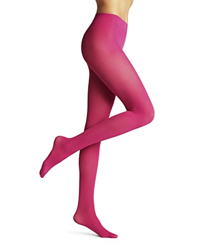 FALKE Damen Strumpfhose Pure Matt 50 DEN W Ti halb-blickdicht einfarbig 1 Stück, Rot Berry 8390, M von FALKE