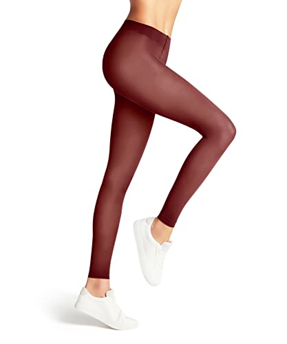 FALKE Damen Leggings Pure Matt 50 DEN W LE halb-blickdicht einfarbig 1 Stück, Rot (Rust 8214) neu - umweltfreundlich, S-M von FALKE