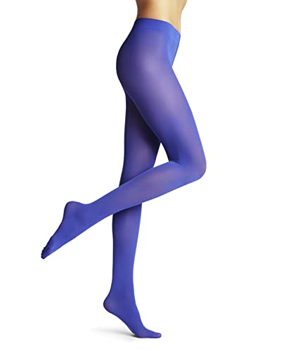 FALKE Damen Strumpfhose Pure Matt 50 DEN W Ti halb-blickdicht einfarbig 1 Stück, Blau Imperial 6065, M-L von FALKE