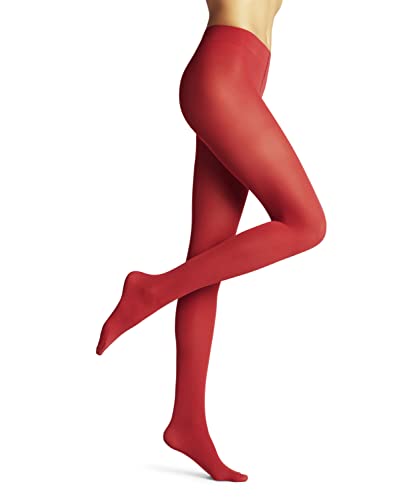 FALKE Damen Strumpfhose Pure Matt 50 DEN W Ti halb-blickdicht einfarbig 1 Stück, Rot Scarlet 8228, XL von FALKE