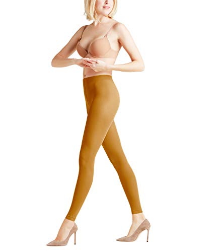 FALKE Damen Leggings Pure Matt 50 DEN W LE halb-blickdicht einfarbig 1 Stück, Gelb (Marigold 1227), L von FALKE