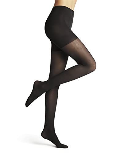 FALKE Damen Strumpfhose Rib Shaping 50 DEN W TI halb-blickdicht mit Shapingeffekt 1 Stück, Grau (Anthracite 3529), L von FALKE