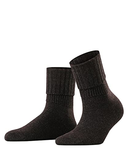 FALKE Damen Socken Striggings Rib W SO Wolle einfarbig 1 Paar, Grau (Anthracite Melange 3089), 39-42 von FALKE