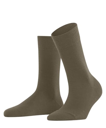 FALKE Damen Socken Sensitive Berlin W So Wolle Baumwolle mit Komfortbund 1 Paar, Braun Shitake 5182, 35-38 von FALKE