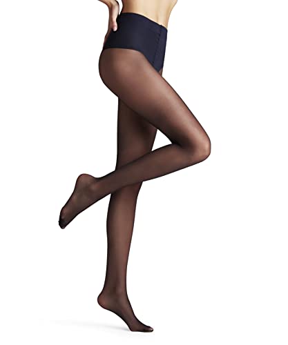 FALKE Damen Strumpfhose Shaping Top 20 DEN W TI Transparent mit Shapingeffekt 1 Stück, Blau (Marine 6179), S-M von FALKE