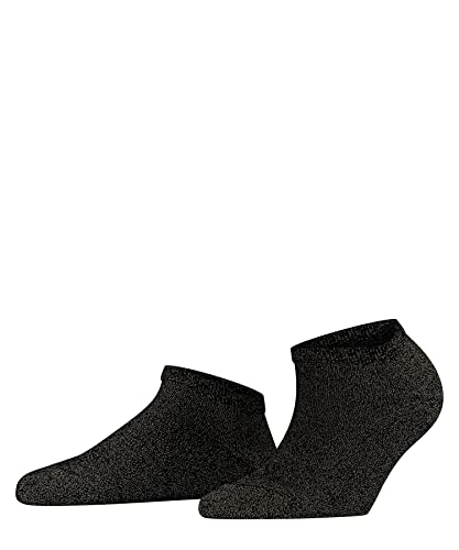 FALKE Damen Sneakersocken Shiny W Sn Lyocell kurz einfarbig 1 Paar, Schwarz Black 3000, 35-38 von FALKE