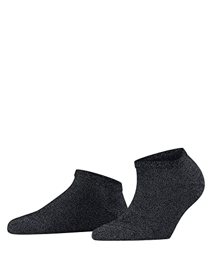 FALKE Damen Sneakersocken Shiny W Sn Lyocell kurz einfarbig 1 Paar, Blau Dark Navy 6370, 35-38 von FALKE