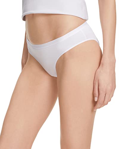 FALKE Damen Slip Daily Comfort 2-Pack W SL Baumwolle atmungsaktiv 2 Stück, Weiß (White 2000), L von FALKE