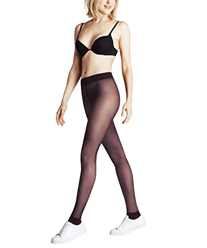 FALKE Damen Sneaker 20 DEN W TI transparent einfarbig 1 Stück Strumpfhose, Rot (Barolo 8596), S-M von FALKE