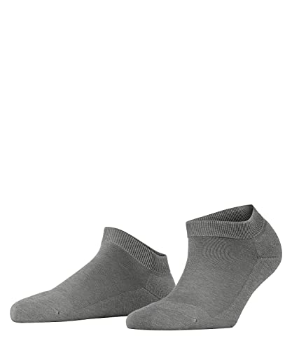FALKE Damen Sneakersocken ClimaWool W Sn Wolle Lyocell kurz einfarbig 1 Paar, Grau Light Grey Melange 3216, 41-42 von FALKE