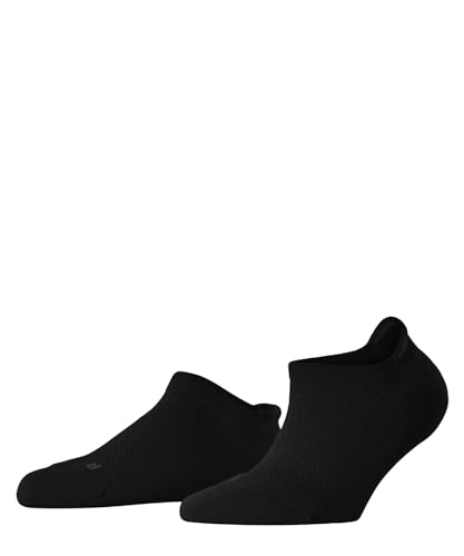 FALKE Damen Sneakersocken Cool Kick Sneaker W SN weich atmungsaktiv schnelltrocknend kurz einfarbig 1 Paar, Schwarz (Black 3000) - mit filigranem Muster, 35-36 von FALKE