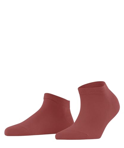 FALKE Damen Sneakersocken Family W Sn nachhaltige Baumwolle kurz einfarbig 1 Paar, Rot Lobster 8862, 35-38 von FALKE