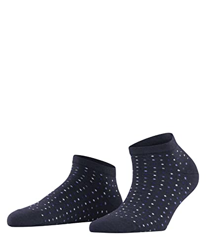 FALKE Damen Sneakersocken Multispot W Sn Baumwolle kurz gemustert 1 Paar, Blau Darkblue 6681, 35-38 von FALKE