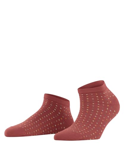 FALKE Damen Sneakersocken Multispot W SN Baumwolle kurz gemustert 1 Paar, Rot (Lobster 8862), 39-42 von FALKE