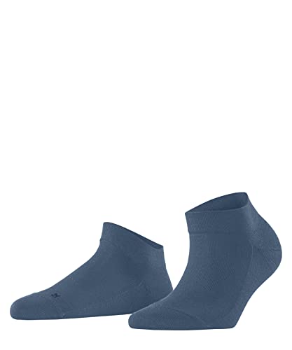 FALKE Damen Sneakersocken Sensitive London W SN Baumwolle kurz einfarbig 1 Paar, Blau (Deep Sea 6501), 39-42 von FALKE