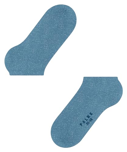 FALKE Damen Sneakersocken Shiny W SN Lyocell kurz einfarbig 1 Paar, Blau (Nautical 6531), 35-38 von FALKE