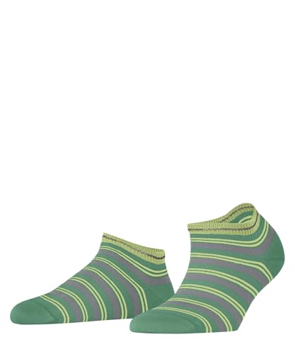 FALKE Damen Sneakersocken Smart Stripe W Sn Baumwolle kurz gemustert 1 Paar, Türkis Ocean Green 7506, 35-38 von FALKE
