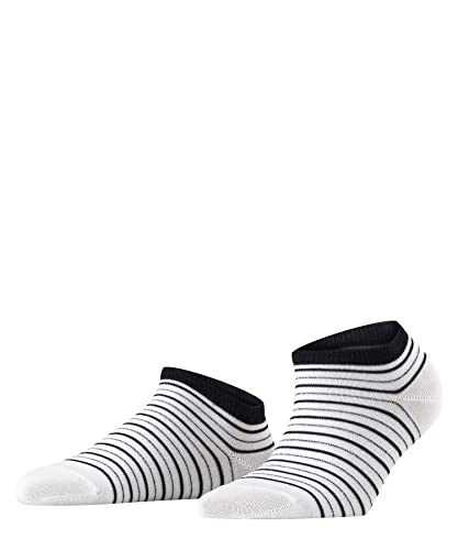 FALKE Damen Stripe Shimmer W SN Socken, Weiß (White 2000), 35-38 von FALKE