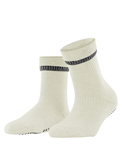 FALKE Damen Hausschuh-Socken Cuddle Pads W HP Baumwolle rutschhemmende Noppen 1 Paar, Weiß (Off-White 2049), 35-38 von FALKE