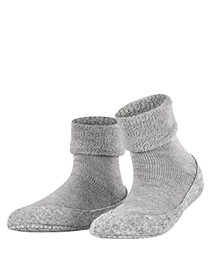 FALKE Damen Stoppersocken Cosyshoe W HP Wolle rutschhemmende Noppen 1 Paar, Grau (Light Grey 3400), 39-40 von FALKE