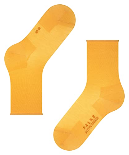 FALKE Damen Socken Active Breeze W SO Lyocell einfarbig 1 Paar, Gelb (Mustard 1187) neu - umweltfreundlich, 39-42 von FALKE