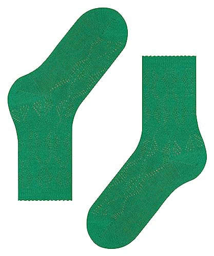 FALKE Damen Socken Argyle Vibe W SO Schurwolle gemustert 1 Paar, Grün (Emerald 7437), 35-38 von FALKE